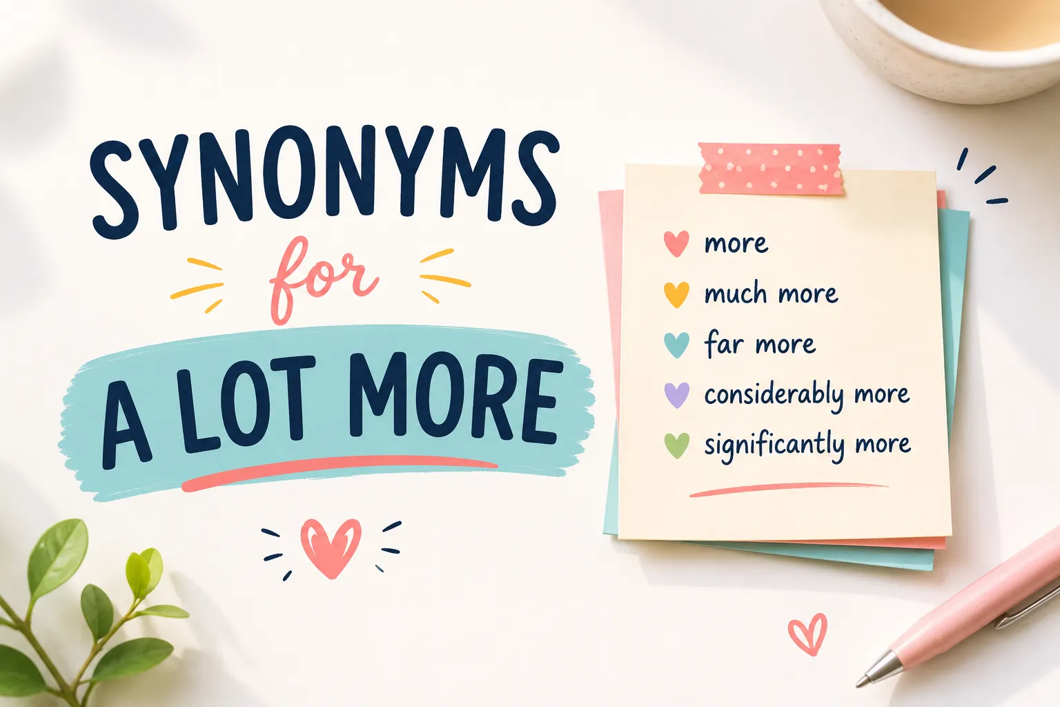 Synonyms for A Lot More