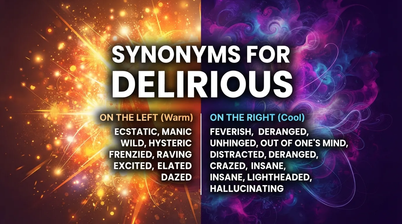 Synonyms for Delirious