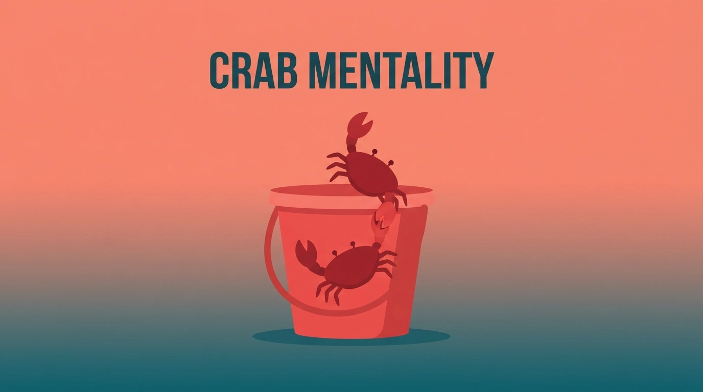 synonyms for crab mentality