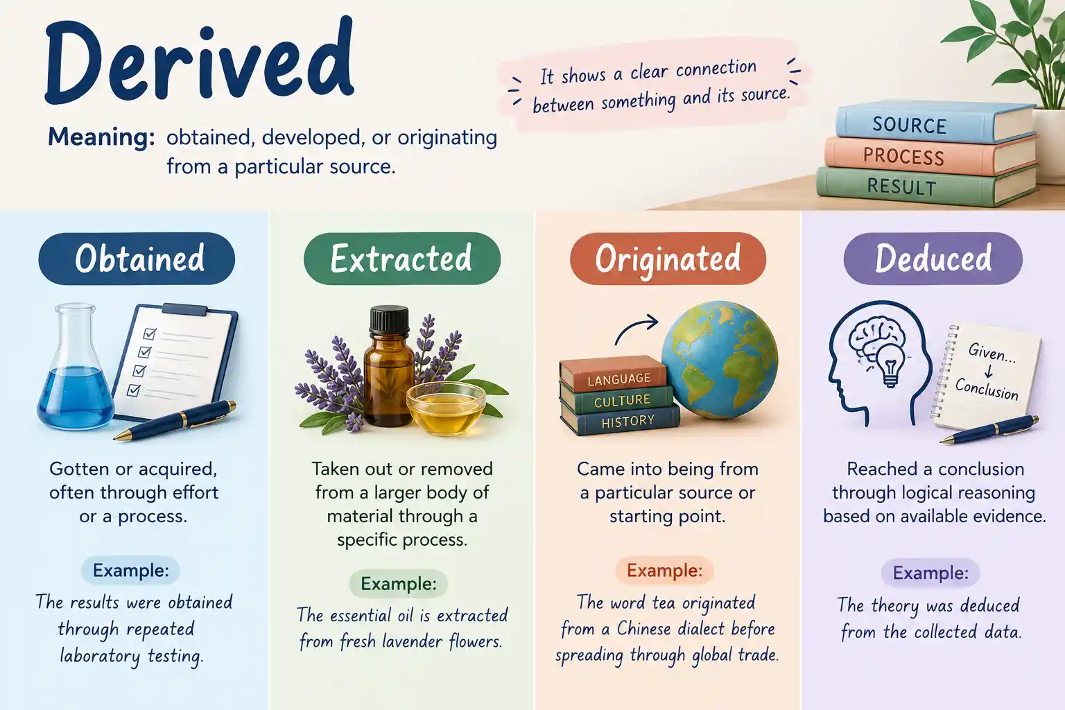 Synonyms for Derived