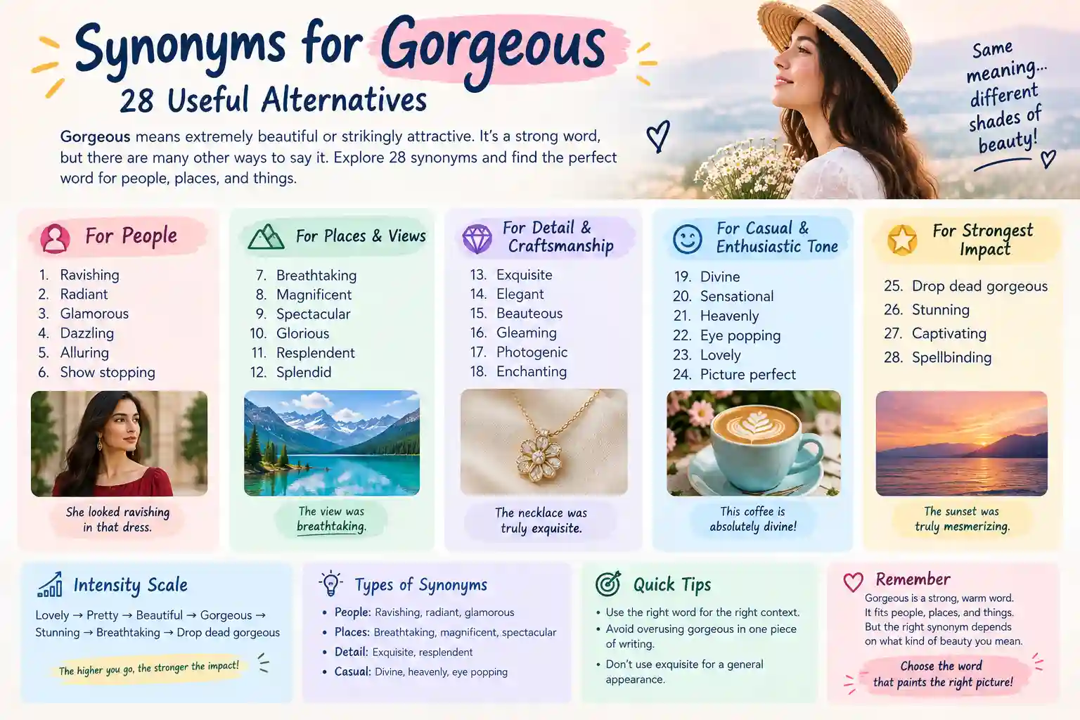 Synonyms for Gorgeous