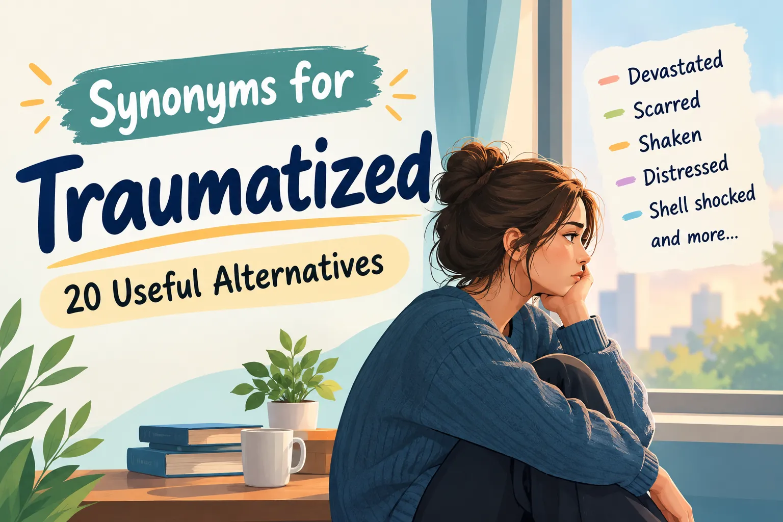 synonyms for traumatized